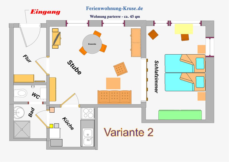 Ferienwohnung bis 3 Personen Schleswig-Holstein ab 30,€ Tag - in Groß Rheide