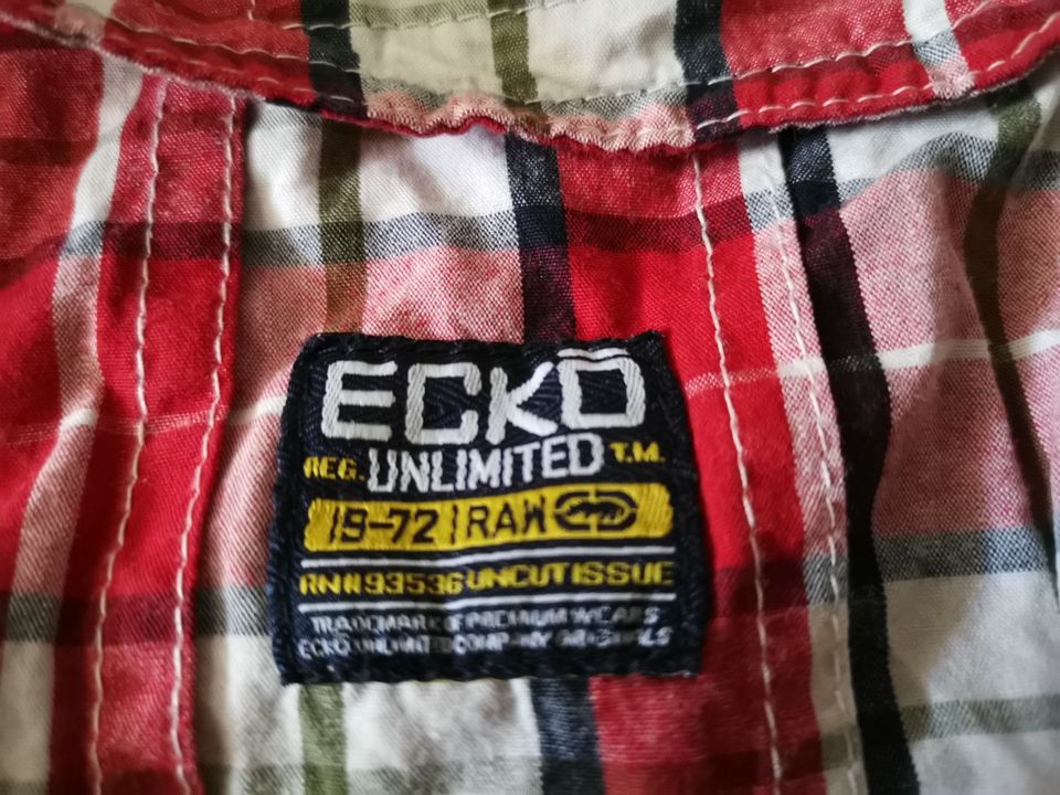 Ecko Unltd. Bermuda Shorts Cargo Kurze Hose Sommer Größe 36 Rot in Reichertshofen