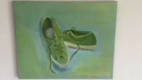 Acryl-Bild auf Leinwand grüne Sneakers/Turnschuhe 40x50cm Aachen - Eilendorf Vorschau