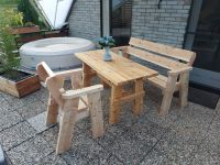 Tisch-Sitzgruppe aus Lärche, Garten, Handarbeit, Stuhl, Bank Nordrhein-Westfalen - Plettenberg Vorschau