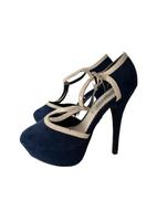 Damen High Heels Gr. 37 New Look blau / beige Hessen - Sulzbach Vorschau