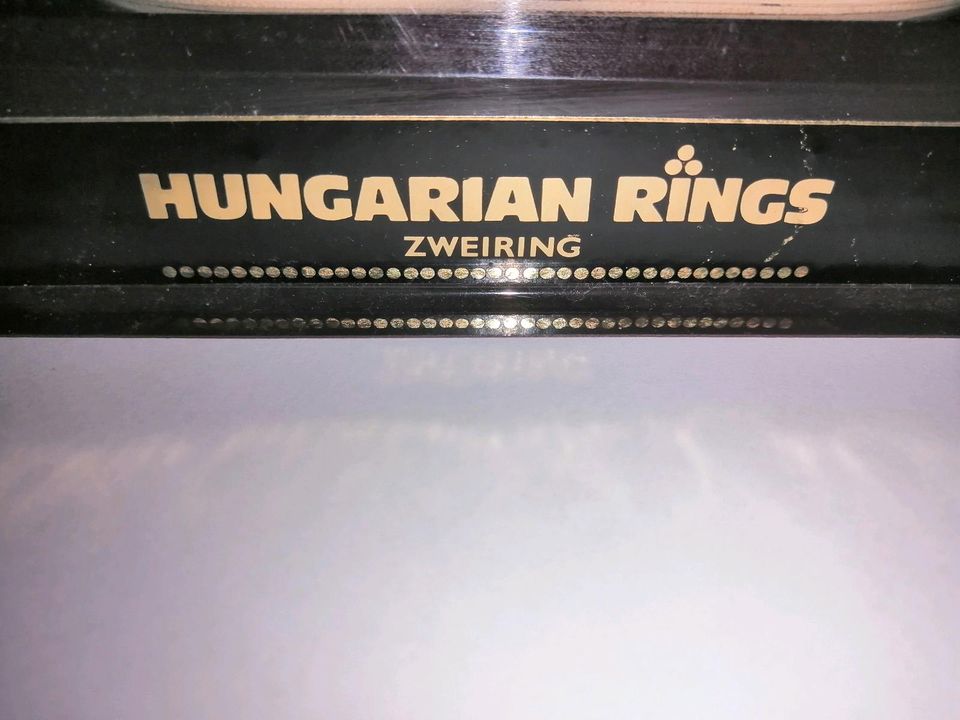 Hungarian Rings mit Box -ZweiRing- (Vintage, 1982) in Meldorf