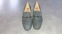 HÖGL Slipper Schuh Wildleder Gr. 41 grau silber München - Ramersdorf-Perlach Vorschau