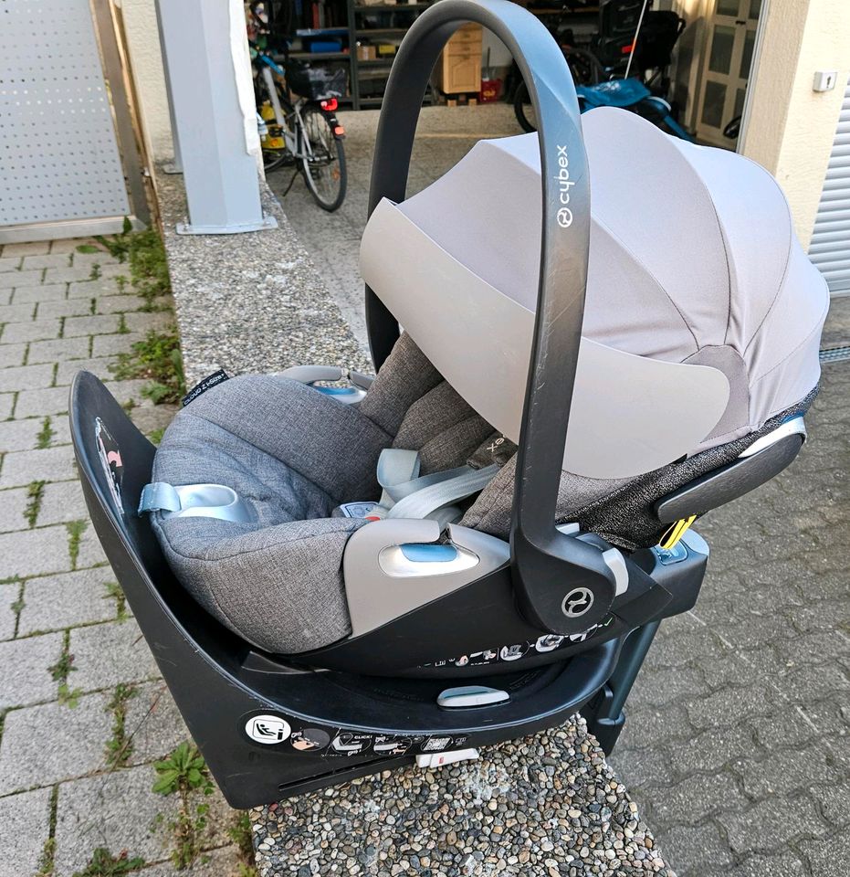 Sybex Cloud Z+Isofix/ Statio/Base Z-i Size Babyschale drehbar in Eggenstein-Leopoldshafen