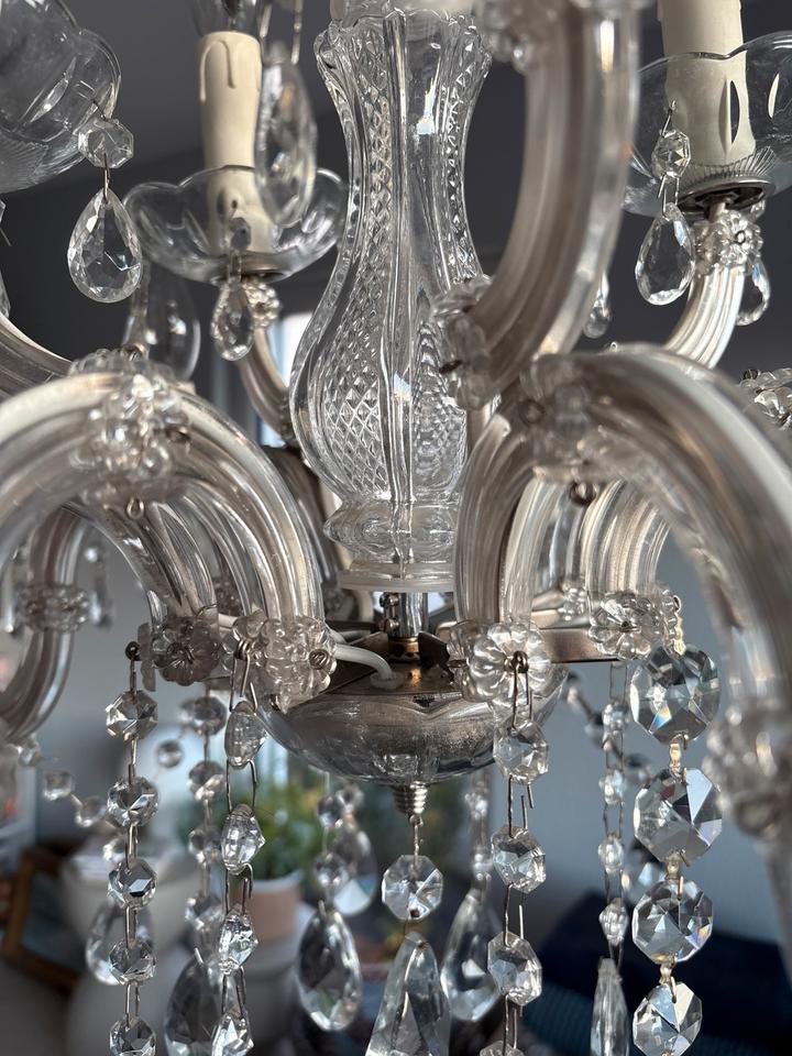 Kronleuchter Kristallleuchter Echtglas Glas Leuchter 12-Armin in Ostfildern