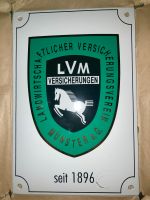 Emaille Schild gewölbt. 100Jahre LVM Versicherung Werbeschild Niedersachsen - Quakenbrück Vorschau