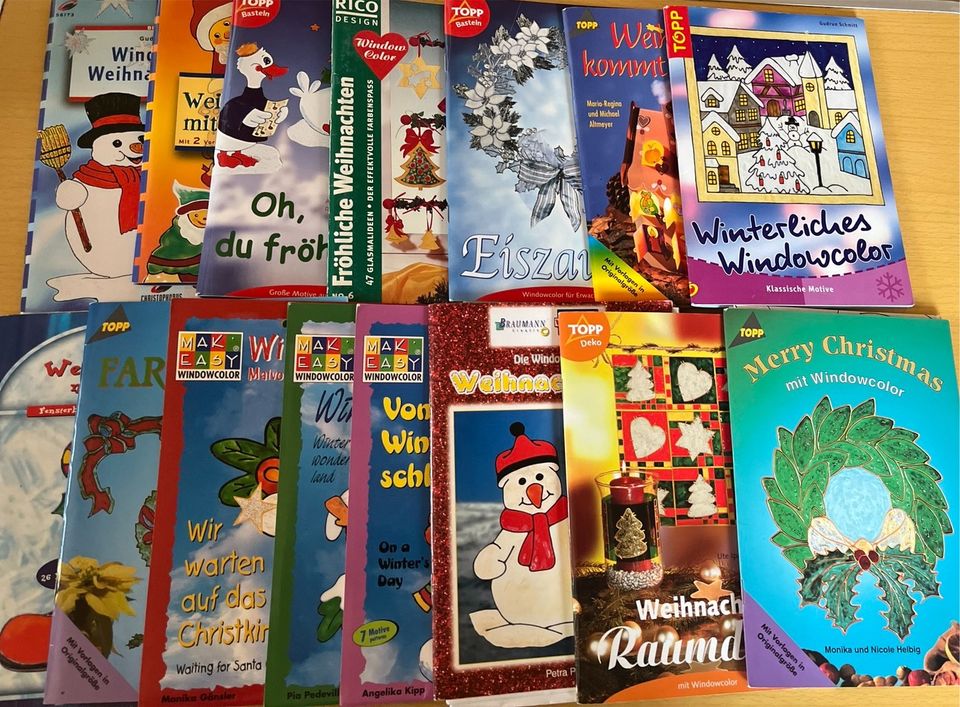 15 Bastelbücher Bastelhefte Window Color Weihnachten basteln in Wardenburg