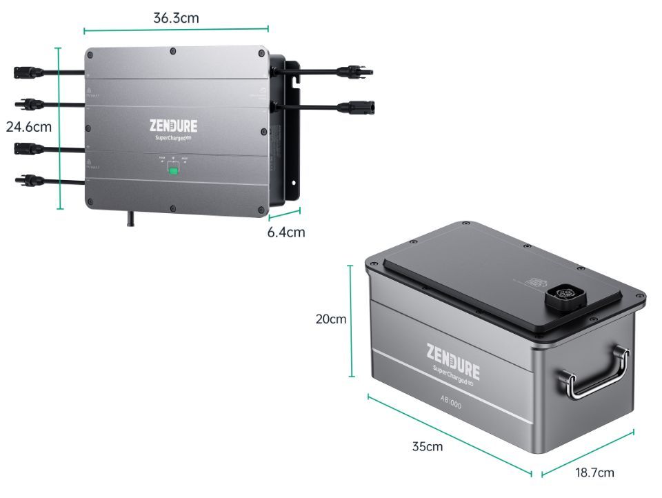 Balkonkraftwerk 800W mit 1 kWh SolarFlow Speicher - Hoymiles HMS 800 T2 in Braunschweig