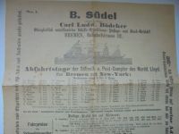 Norddeutschen Lloyd Bremen Bödecker B. Südel Abfahrtstage Passag Baden-Württemberg - Leonberg Vorschau