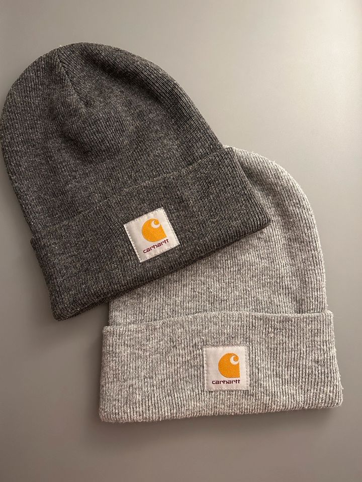 Set carhartt Mützen Wip Beanie hellgrau dunkelgrau unisex in Sülfeld