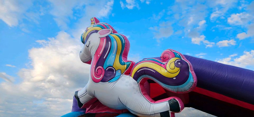 Hüpfburg Mieten Leihen Einhorn Geburtstag Hochzeit in Strausberg