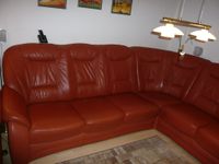 Ledercouchgarnitur Modell Astor terracotta Ilmenau - Frauenwald Vorschau