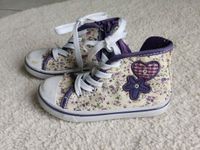 "chucks" 24 creme lila Blümchen floral Reißverschluss stoffschuhe Bayern - Rednitzhembach Vorschau