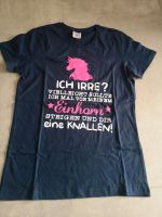 T-Shirt Damen mit Spruch, Fun Shirt, lustig, Einhorn, Größe S Thüringen - Hohes Kreuz Vorschau