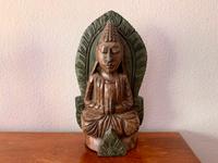 Wunderschöne Buddafigur aus Bali. Holz handgeschnitzt Nordrhein-Westfalen - Meerbusch Vorschau
