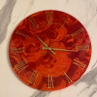 Wanduhr „ROSES IN RED“, FRESCO the art of time, unbenutzt, OVP Brandenburg - Bestensee Vorschau