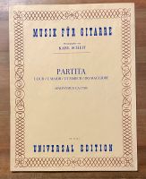 MUSIK FÜR GITARRE Herausgegeben von KARL SCHEIT PARTITA. Musik. N Baden-Württemberg - Freiberg am Neckar Vorschau