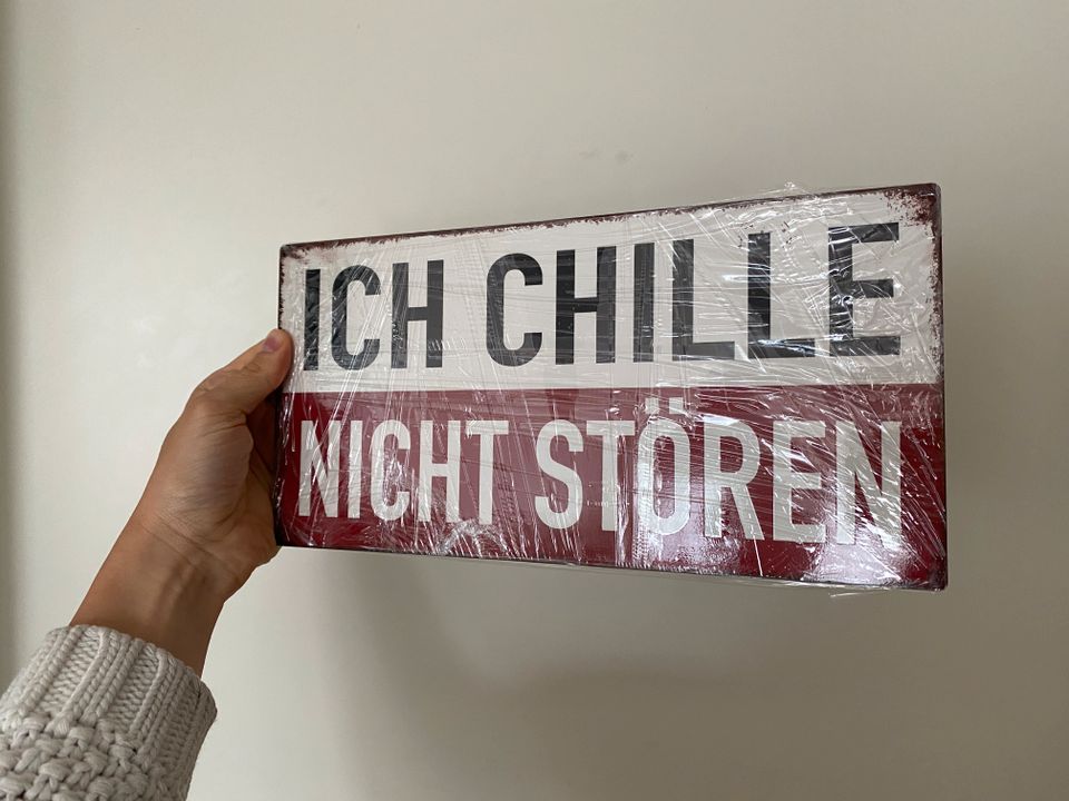 NEU Wandbild Türschild Metallschild Schild nicht stören Tür in Dresden