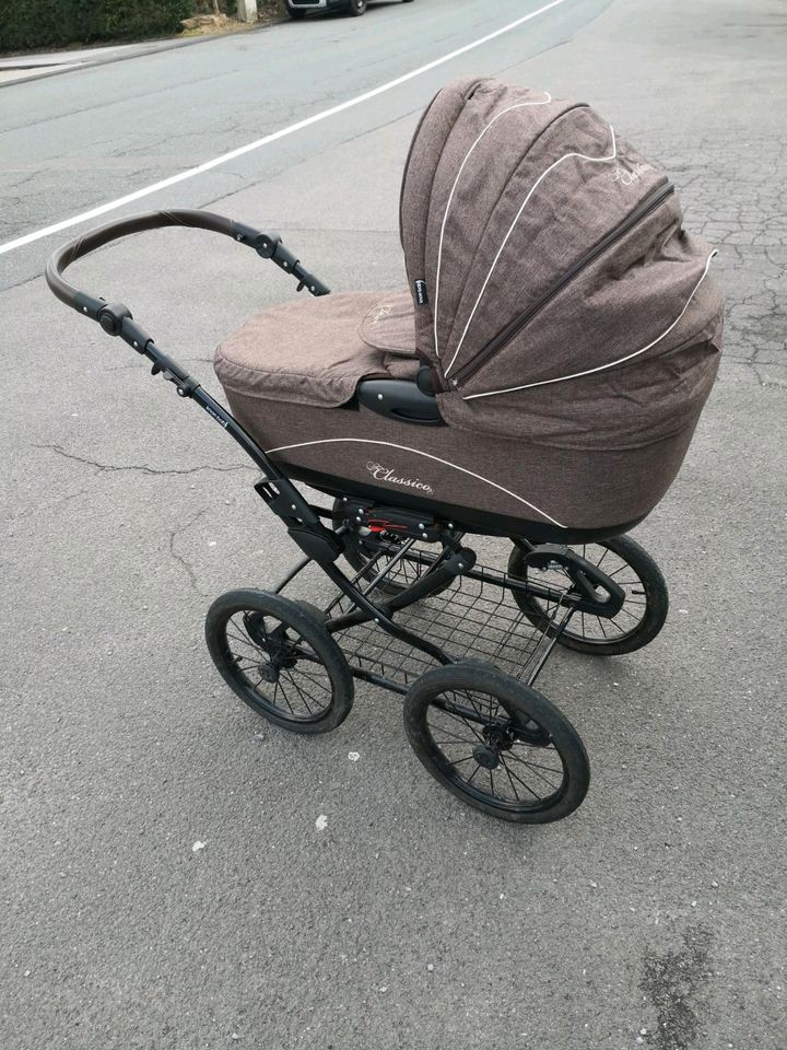 Knorr baby classico Kinderwagen 2 in 1 braun in Wuppertal