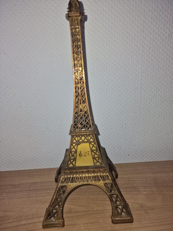 Spieluhr Eiffelturm Bronze Messing Ton-Paris Eiffelturm 34 cm in Schwerte