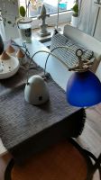 Led Tischleuchte mit blauem Glasschirm Nordrhein-Westfalen - Herten Vorschau
