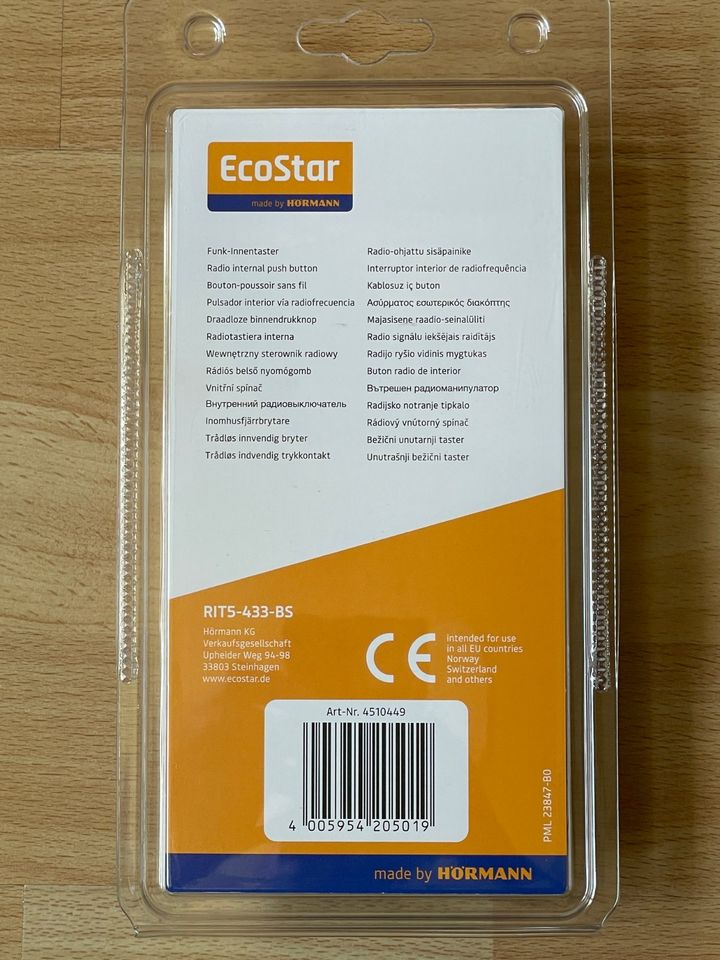 EcoStar RIT5-433-BS Funk-Innentaster von Hörmann in Gießen