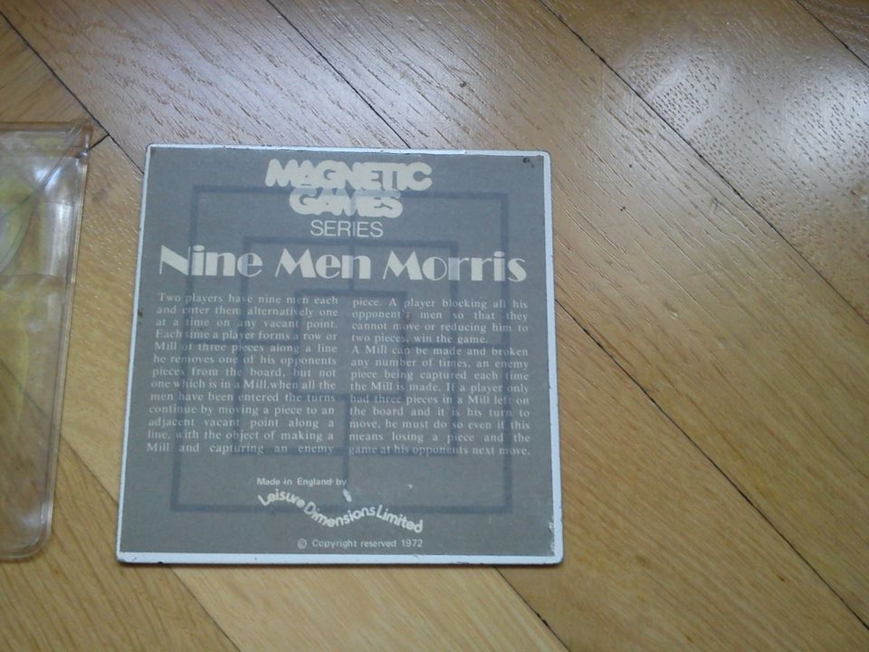 MAGNETIC GAMES SERIES Mühle Nine Men Morris Vintage in Gießen