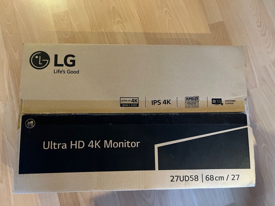 Monitor LG 27UD58P-B 68,5cm 27cm 16:9 4K UHD IPS LED Display DP H in Schriesheim