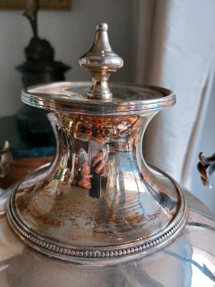 Samowar Kaffee Rechaud Versilbert England Hawkins in Hamburg