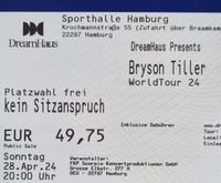Biete 1-4x Tickets Bryson Tiller Hamburg 28.04.24 Eintrittskarten Hamburg-Mitte - Hamburg Wilhelmsburg Vorschau