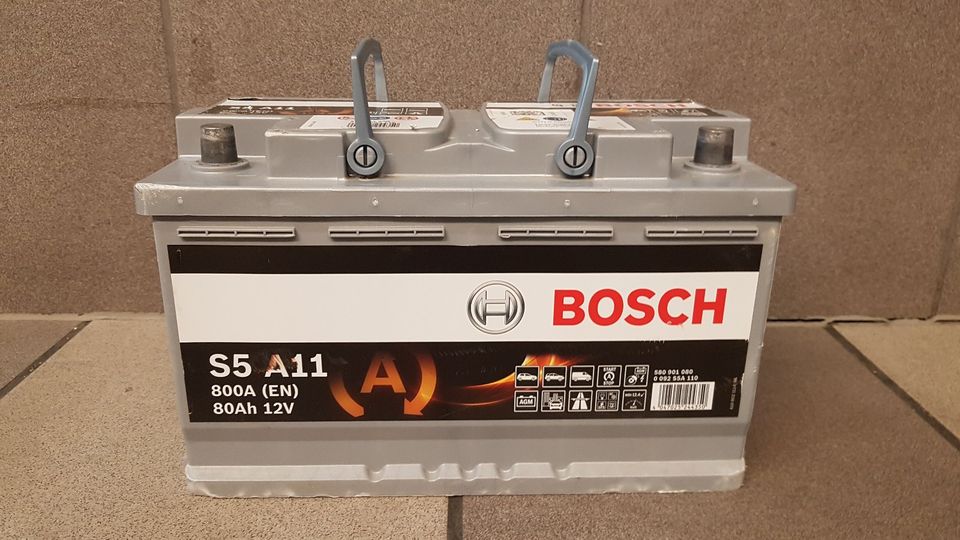 Batterie BOSCH 12 V 80Ah 800A S5A11 AGM Start Stopp-System Auto in  Nordrhein-Westfalen - Herten | Ersatz- & Reparaturteile | eBay  Kleinanzeigen ist jetzt Kleinanzeigen
