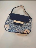 Handtasche Hallhuber blau/beige Bayern - Augsburg Vorschau