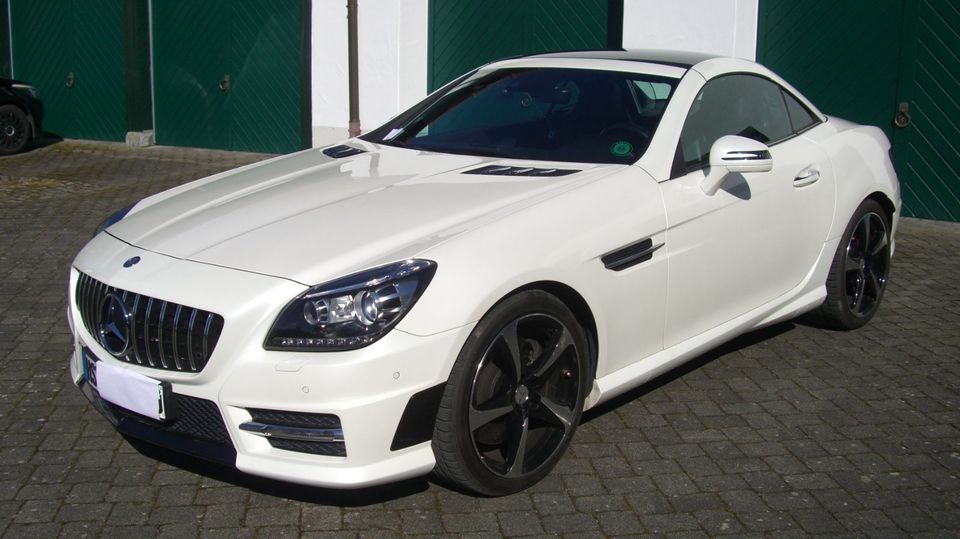 Mercedes Benz SLK 350, V6, R172, Automatik, weiß, BJ 2013 in Sundern (Sauerland)