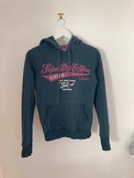 Blauer Kaputzenpulli / Hoodie von SuperDry Bayern - Trebgast Vorschau