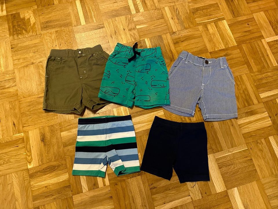 Kurze Hosen Shorts Radler Set Paket Gr. 80 in Wentorf