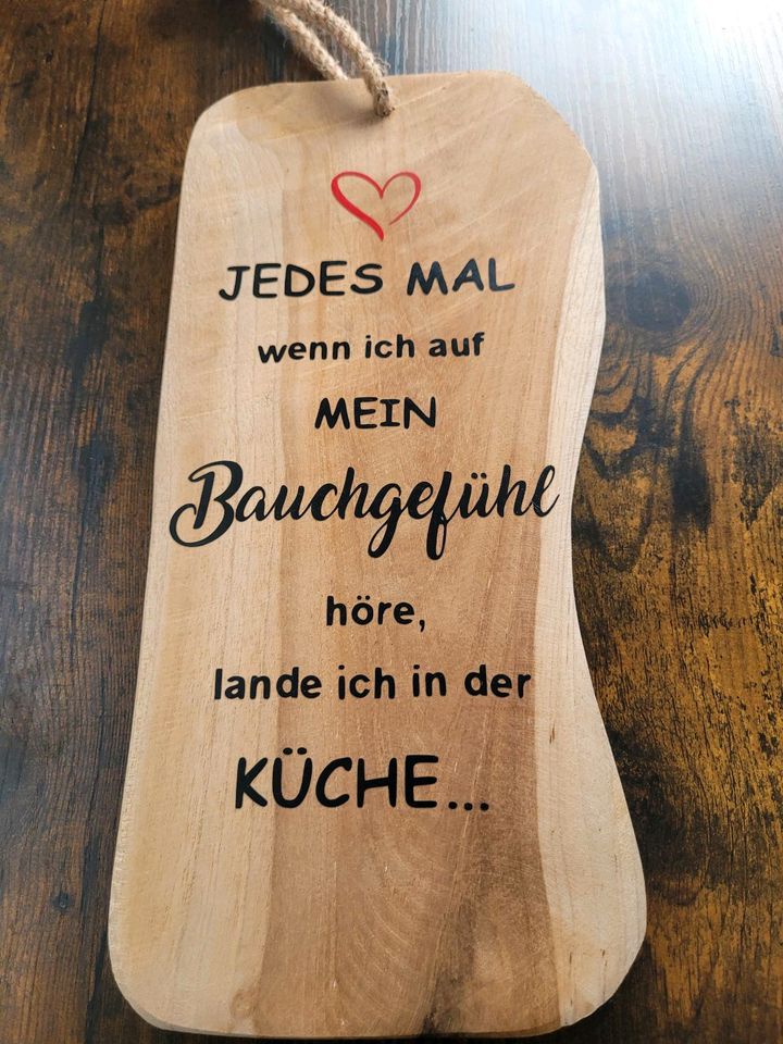 Bild, Bilderrahmen, Holzbrett, Wandbild, Küche, Essen/Kühlschrank in Trossingen