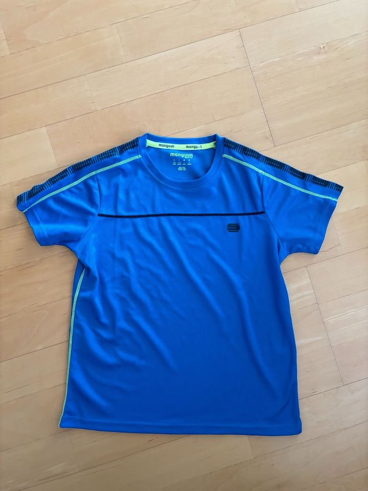 Trikot Sportshirt Manguun 152, blau, neuwertig in Memmingen