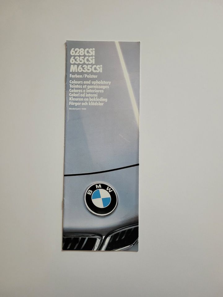 Produktinformationen "Prospekt/Broschüre BMW 628CSI/635CSI/M635CS in Landau in der Pfalz