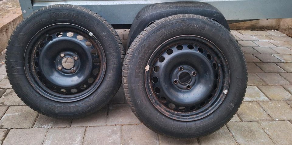 2x Stahlfelgen mit M+S Reifen 195/65 R15 in Riegelsberg