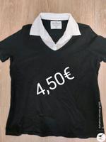 Schwarzes Shirt mit weißen Kragen Gr.L Niedersachsen - Bunde Vorschau
