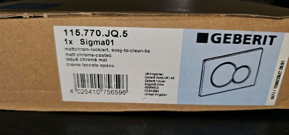 Geberit Sigma 01 Betätigungplatte matt Chrome 115.770.jQ.5 in Hamburg