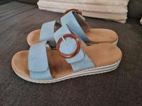 Rieker Pantolette in blau Gr.40 Saarland - Rehlingen-Siersburg Vorschau