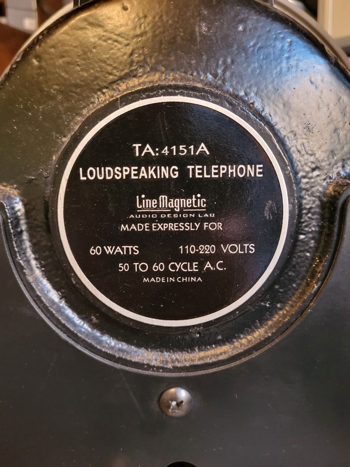 Western Electric Line Magnetic TA-4151 13.3" Field Coil Bass in Babenhausen