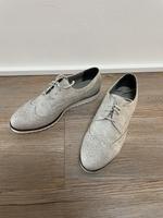 Schöne Halbschuhe Budapesterin loafer Schnürschuhe grau Bremen - Schwachhausen Vorschau