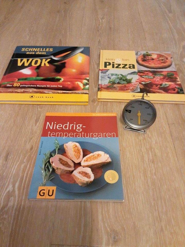 3 neue Kochbücher, Niedrigtemperaturgaren  mit Thermometer u.a. in Osnabrück