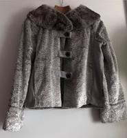 Armani Jeans Damen Jacke Neu Gr 38 Grau Pelz Kragen West - Nied Vorschau