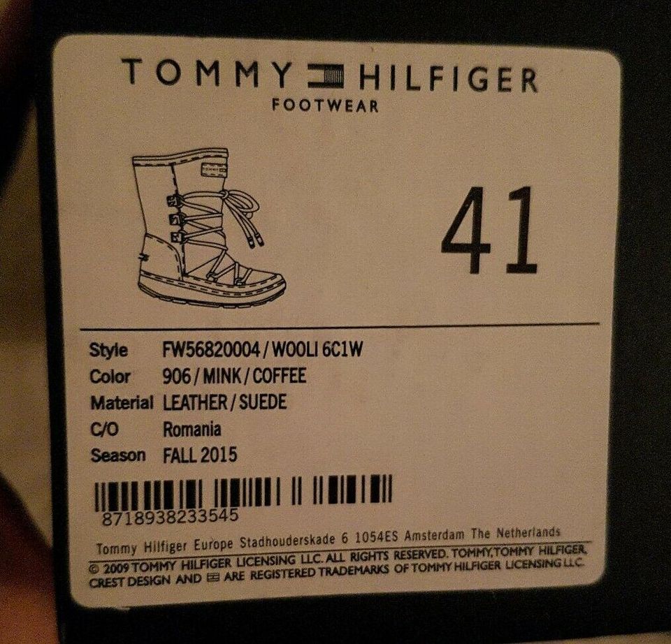 Tommy Hilfiger Boots Größe 41 in Baiersbronn