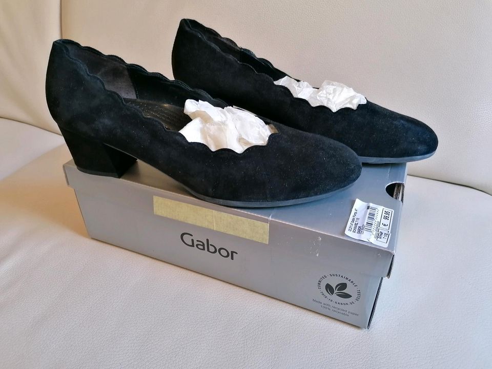 Gabor Comfort eleganter Pumps schwarz echt Leder in Hamburg