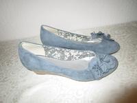 Pumps, hellblau, Keilabsatz, Gr. 40 Niedersachsen - Laatzen Vorschau