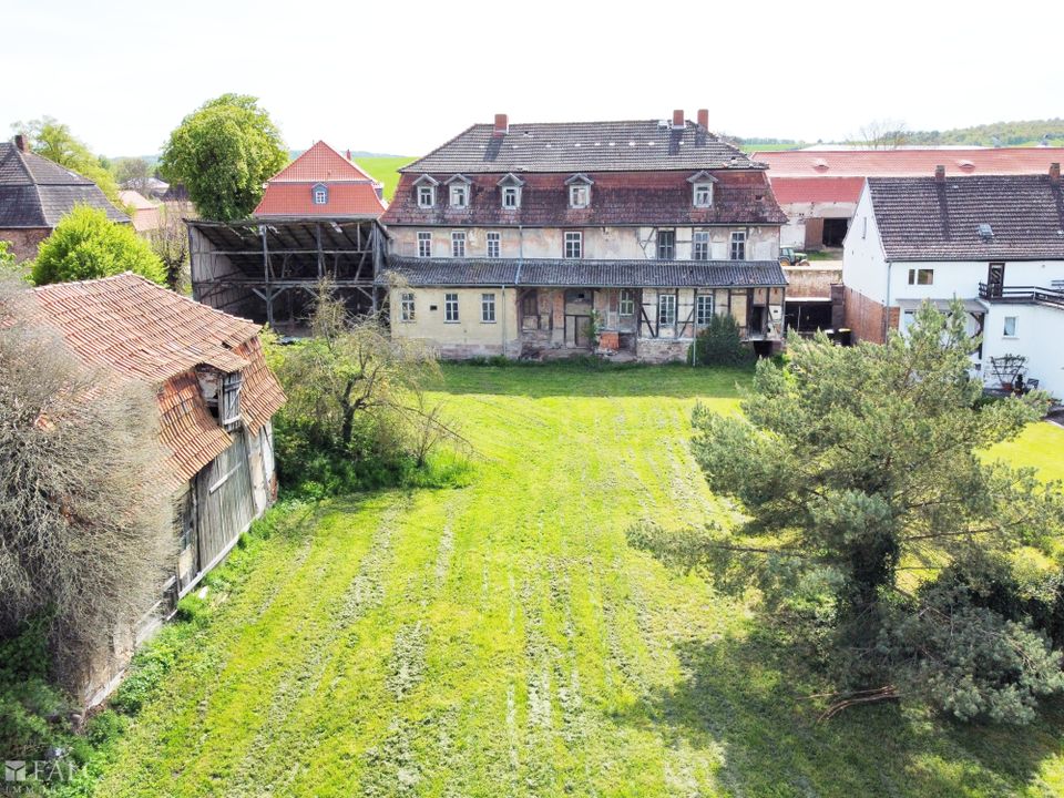 Denkmal Forsthaus Grundstück, Nebengelass, Ruhe und genehmigte Förderung zum Ausbau in Bendeleben